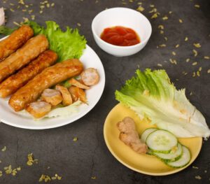 Xúc xích ức gà cốm non